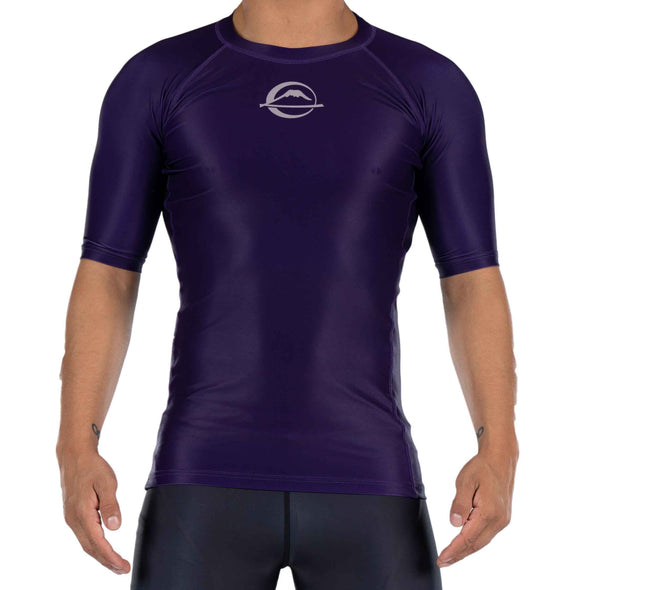Baseline Ranked Short Sleeve Rashguard Purple